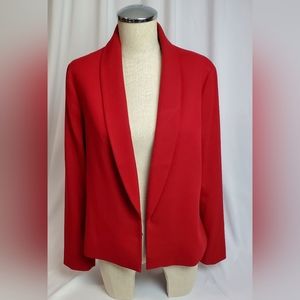 Chico's open front red blazer